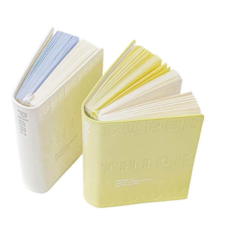 PU Leather Portable Notebook with Blank Inner Pages for Study and Memo
