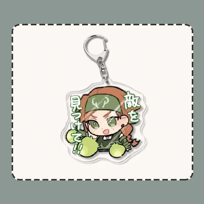 Porte-clés Et Pendentif Anime Valorant - Multicolore, Kawaii, Cadeau Pour Fans