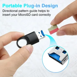 High - Speed USB 3.0 Memory Card Reader Adapter