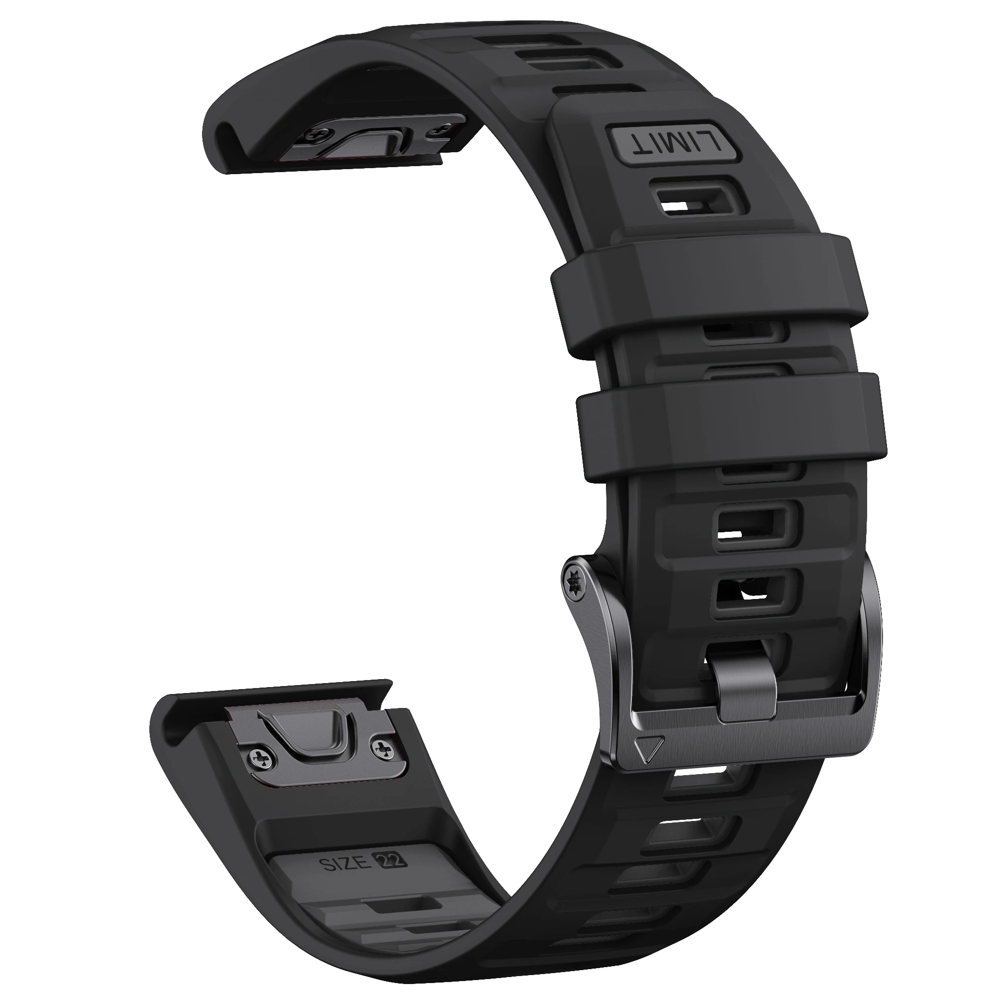 Colorful Soft Silicone Quick Fit Strap Wristband - 22-26mm Ajustable Band
