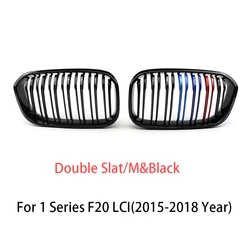 Gloss Matte Black Racing Radiator Mesh Grill with M Color Carbon Print (Dual M Color)
