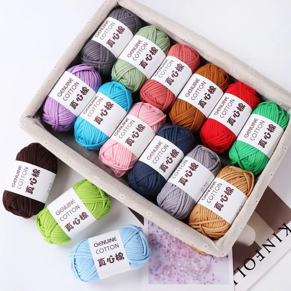 50g Cotton Yarn Beginner Crochet Yarn Easy To Use Cotton Yarn for Hand Knitting Weaving DIY Scarves Blankets Hat Clothes 4