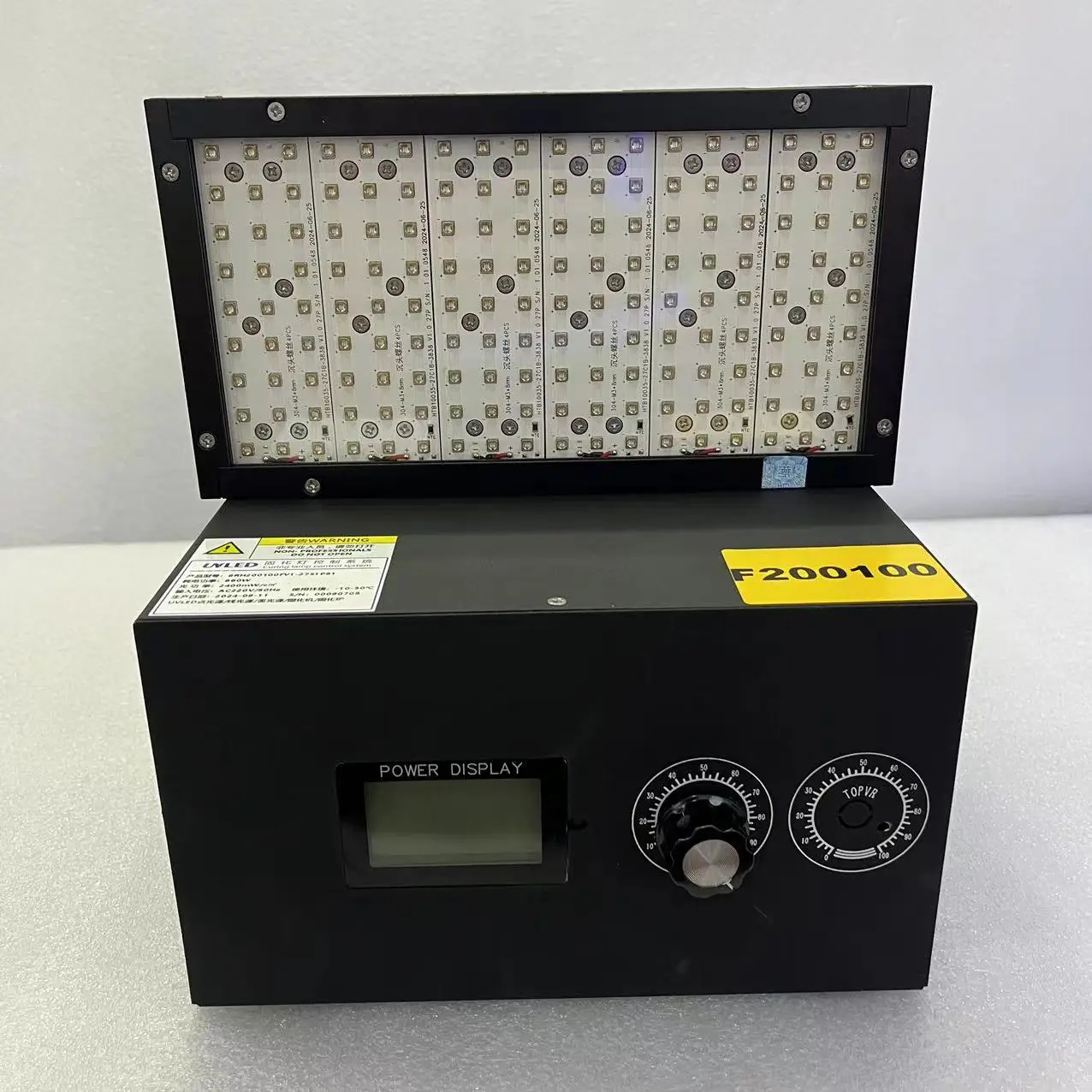 200*100MM Air Cooled UV LED Curing System 660W High Power Surface Source Light Uv Led Curing Lamp for UV Glue Cure