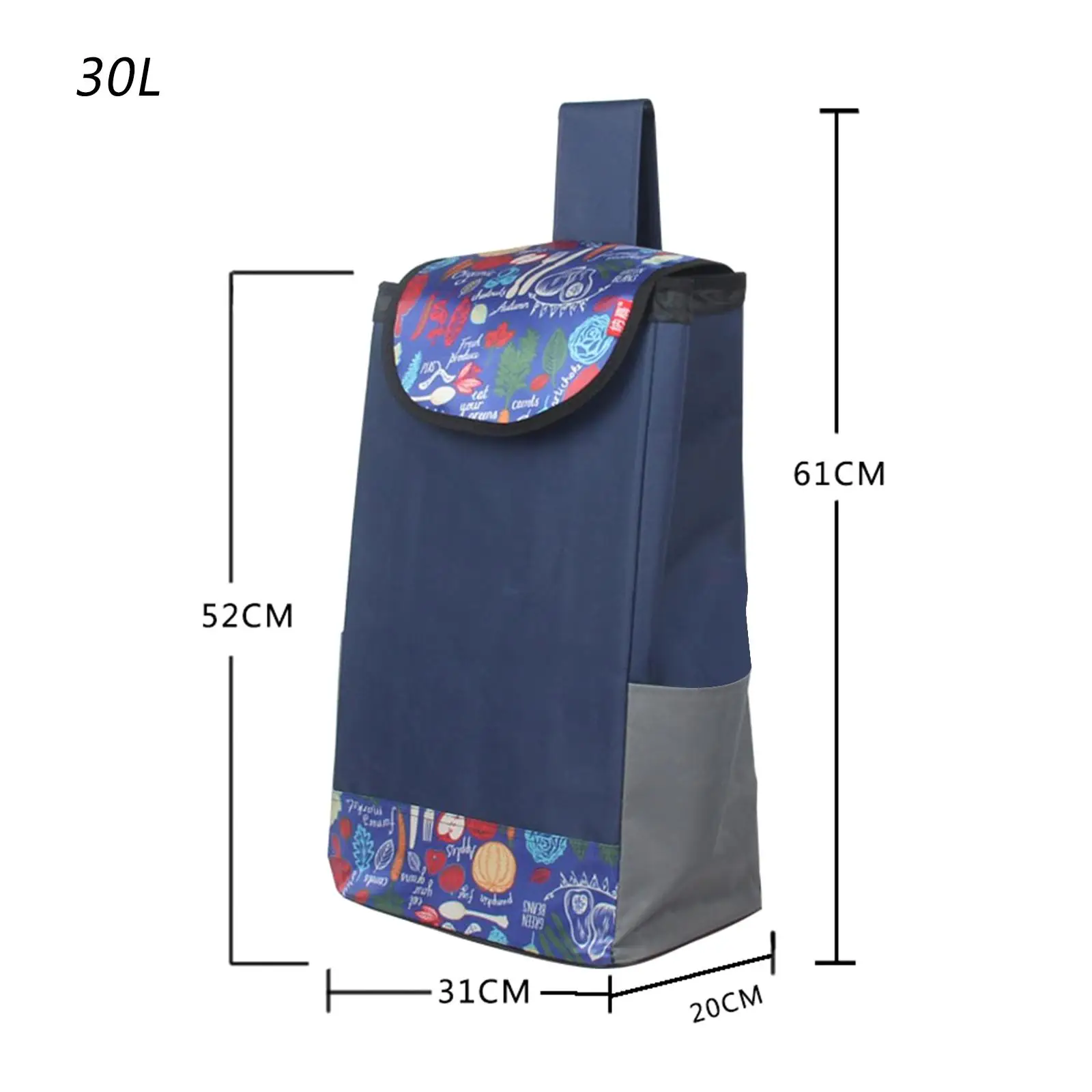 Trolley Replacement Bag Portable Folding Shopping Hand Cart Replacement Bag images - 6