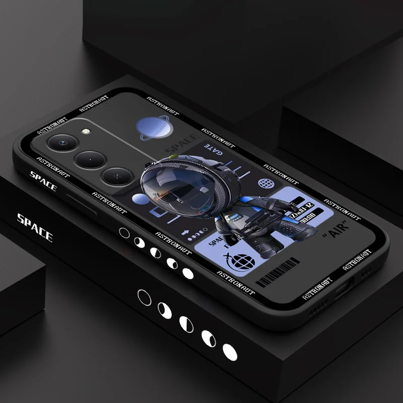 Cosmic Astronaut Silicone Soft Phone Case
