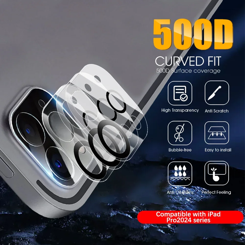 Premium Tempered Glass Camera Lens Film - HD Protective Cover
