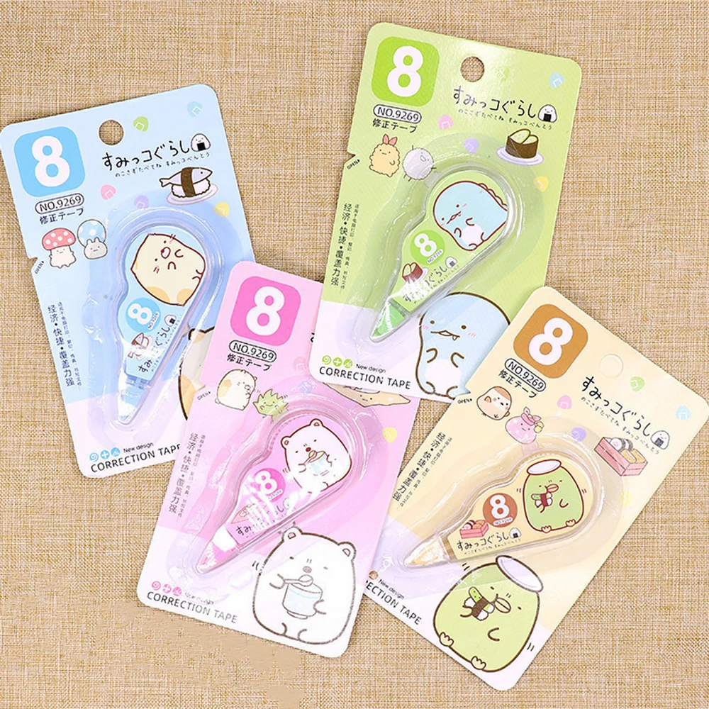 1 Pcs Lytwtw's Mini Cartoon Capybara Large Capacity Correction Tape Tools School Office Corrector Stationery Sweet Supplies