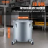 VEVOR 8/10/16 Gallon Fryer Grease Bucket Oil Disposal Caddy with Caster Base Rust-Proof Coating Oil Transport Container w/Lid 2