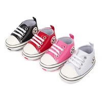 Baby Canvas Sneakers Classic Stripes Casual Baby Boy Girl Shoes Anti-slip Soft First Walkers Infant Baby Unisex Shoes 4