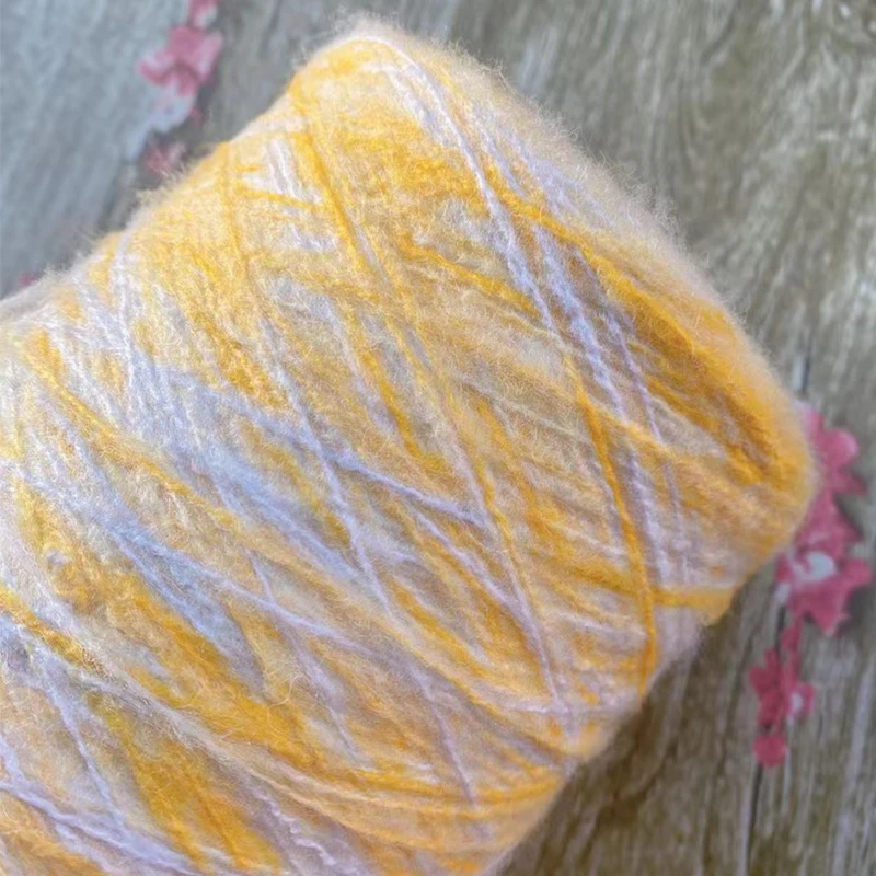 250g Medium thickness Space dye Mohair yarn Spray yarn Hand knitting Wool Yarn for knitting Sewing scarf knit sweater yarn ZL59 6