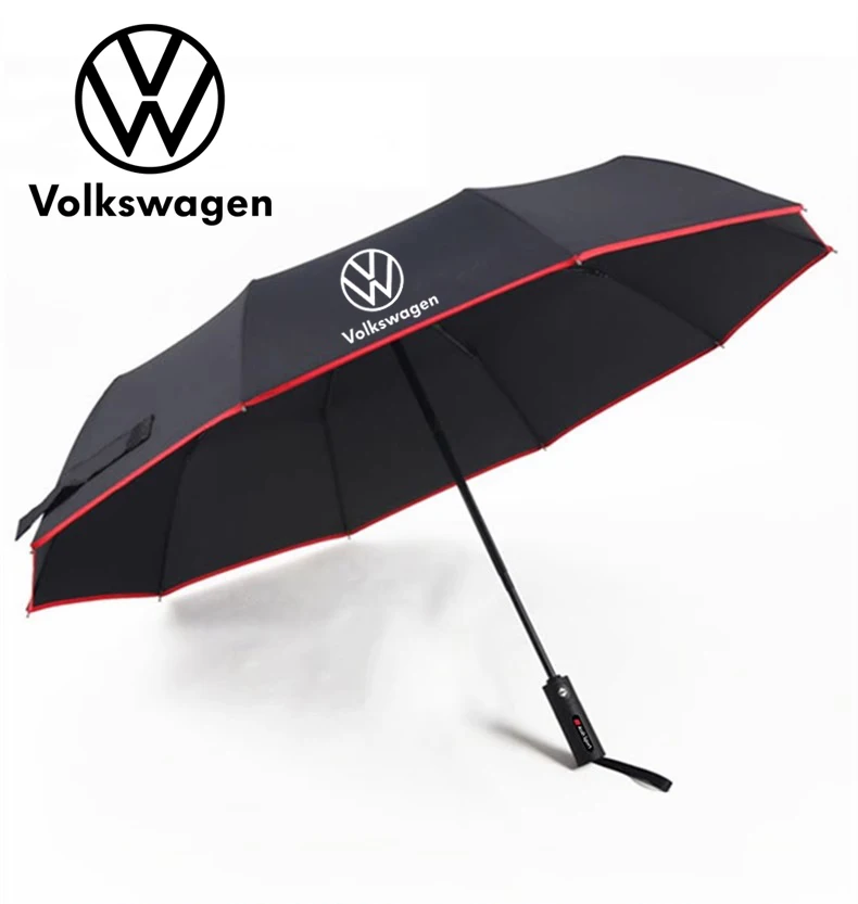 Car Windshield Sunshade Car Automatic Folding Windproof Sunshade Umbrella For Volkswagen R Golf Touareg Passat Scirocco Tiguan ID.3 ID.4 ID.6 ID.7 T-ROC