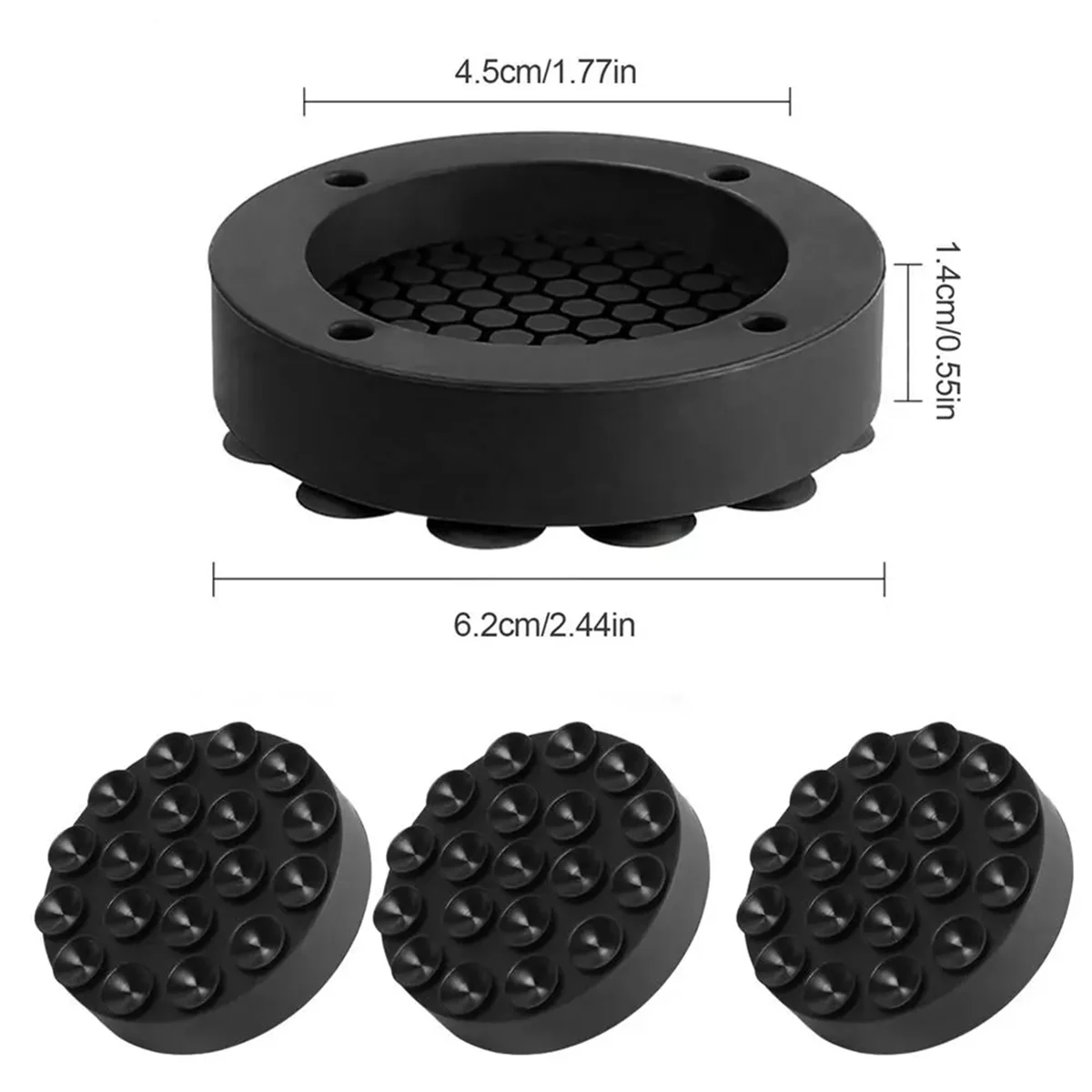 Washer Anti Vibration Pads Noise Reduction Anti Vibration Mat Washing Machine Foot Pads Elastic Washer Stabilizer HOT