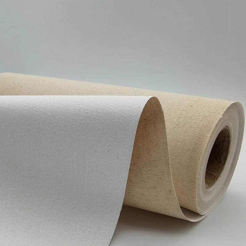 Fine Linen Canvas Roll,336g,Practice Oil Acrylic Painting Diy Graffiti,28/38/48cm Wide Art Supplies HB-05