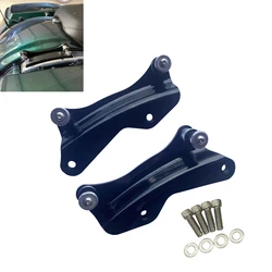 Black 4 Point Docking Hardware Kit For Harley Touring Road King Street Glide Special CVO 2014-2023