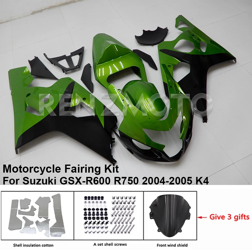

For Suzuki GSX-R600 R750 2004 2005 K4 K5 Motorcycle Fairing Kit GSXR600750 ABS Plastic Guard Plate Accessories Shell S0604-108a