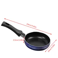 12cm/14cm/16cm Mini Frying Pan Non-Stick Steel Frypan Pot Saucepan Random Color For Cookware Kitchen Cookware 5