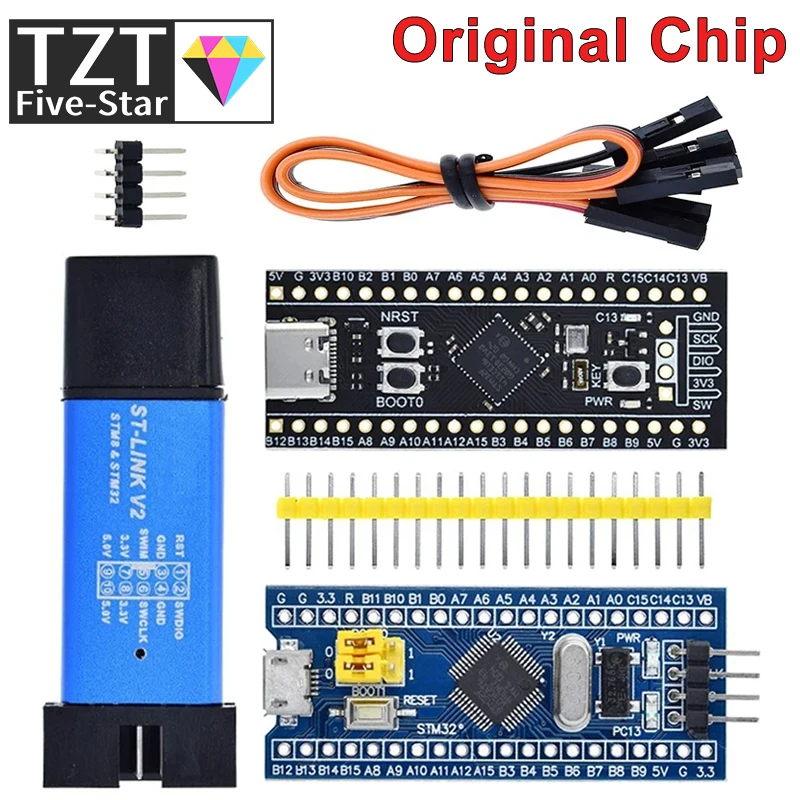 Программатор программатора TZT ST-LINK V2 STM32F103C8T6 ARM STM32, минимальная плата для разработки системы STM32F401 STM32F411