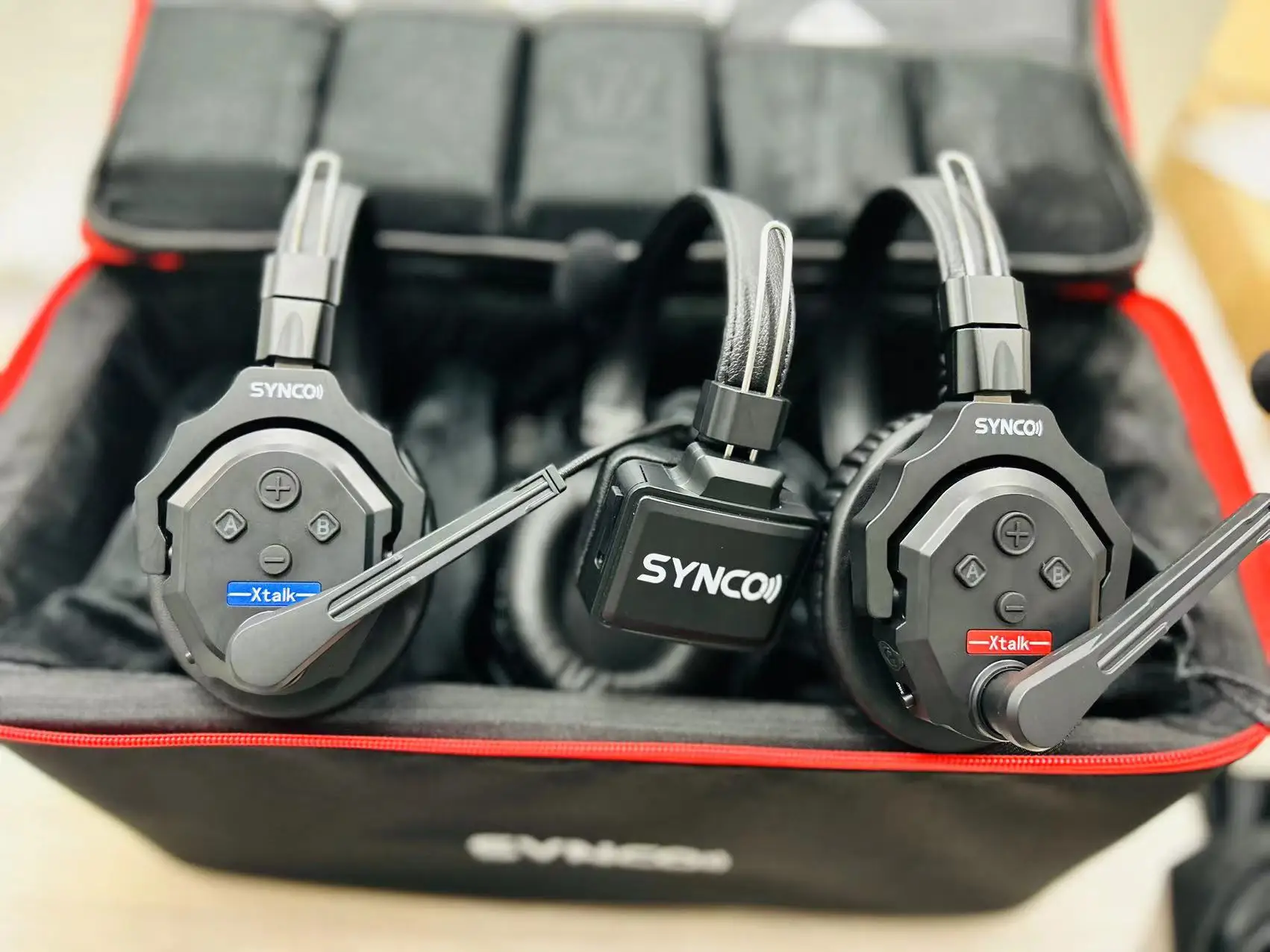 SYNCO XTALK XMAX2 ワイヤレスインカムヘッドセットシステム, 2人用 両