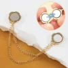 8PCS Magnetic Clothing Clips Silver Different Styles Hanging Decoration Strength Buttons Hem Clips for Cinch T-Shirt Pants Hems 4