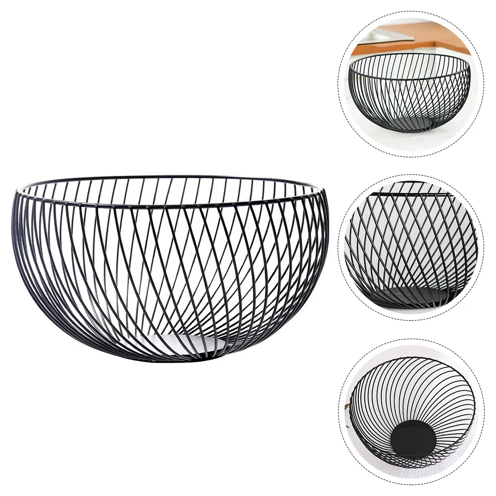 

Storage Basket Practical Fruit Iron Decor Sturdy Egg Collection Multi-functional Hamper
