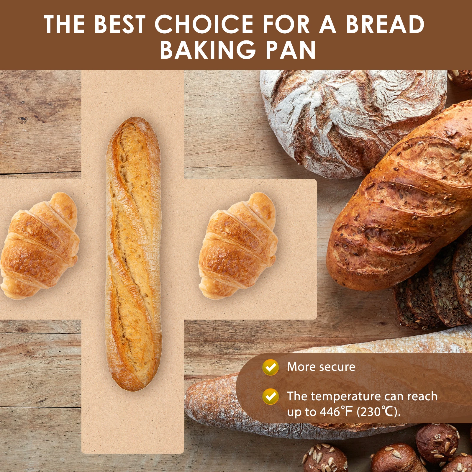 200PCS Nonstick Bread Loaf Pan Liners 9.85×5.12 inch, Heat Resistant Parchment Liners M... - SKU NBLP1514 - UGI Packaging