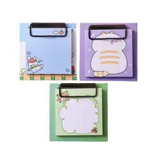 

3pcs Non-sticky Memo Cartoon Notepads Clipboard Schedule Notepads for Students