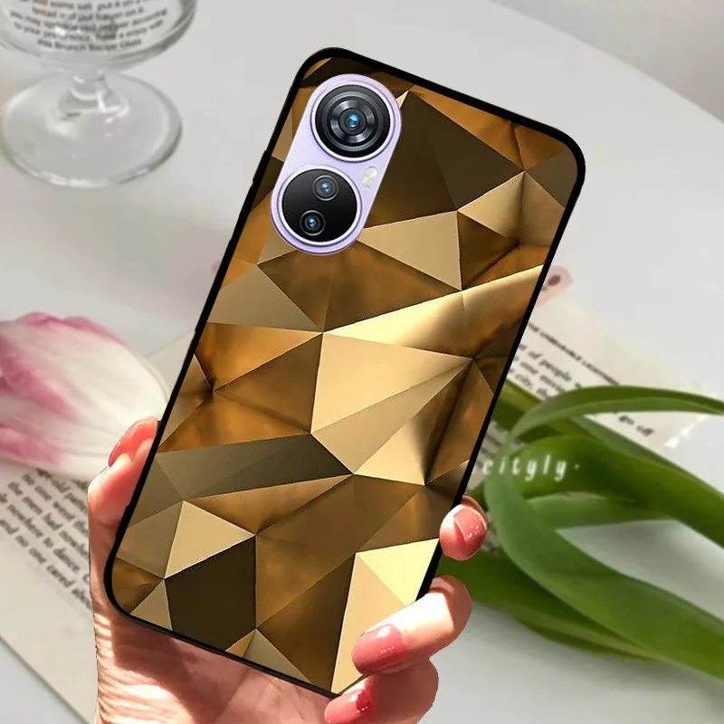 Animal Cartoon Soft Silicone Black Phone Case, 6.67 Premium Cover