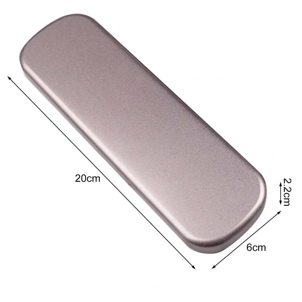 Rectangular Durable Tin Box Metal Hinged Storage Box Stationery Pen Pencil Makeup Brushes Cases Container Home Organizer pencil cases stationery box