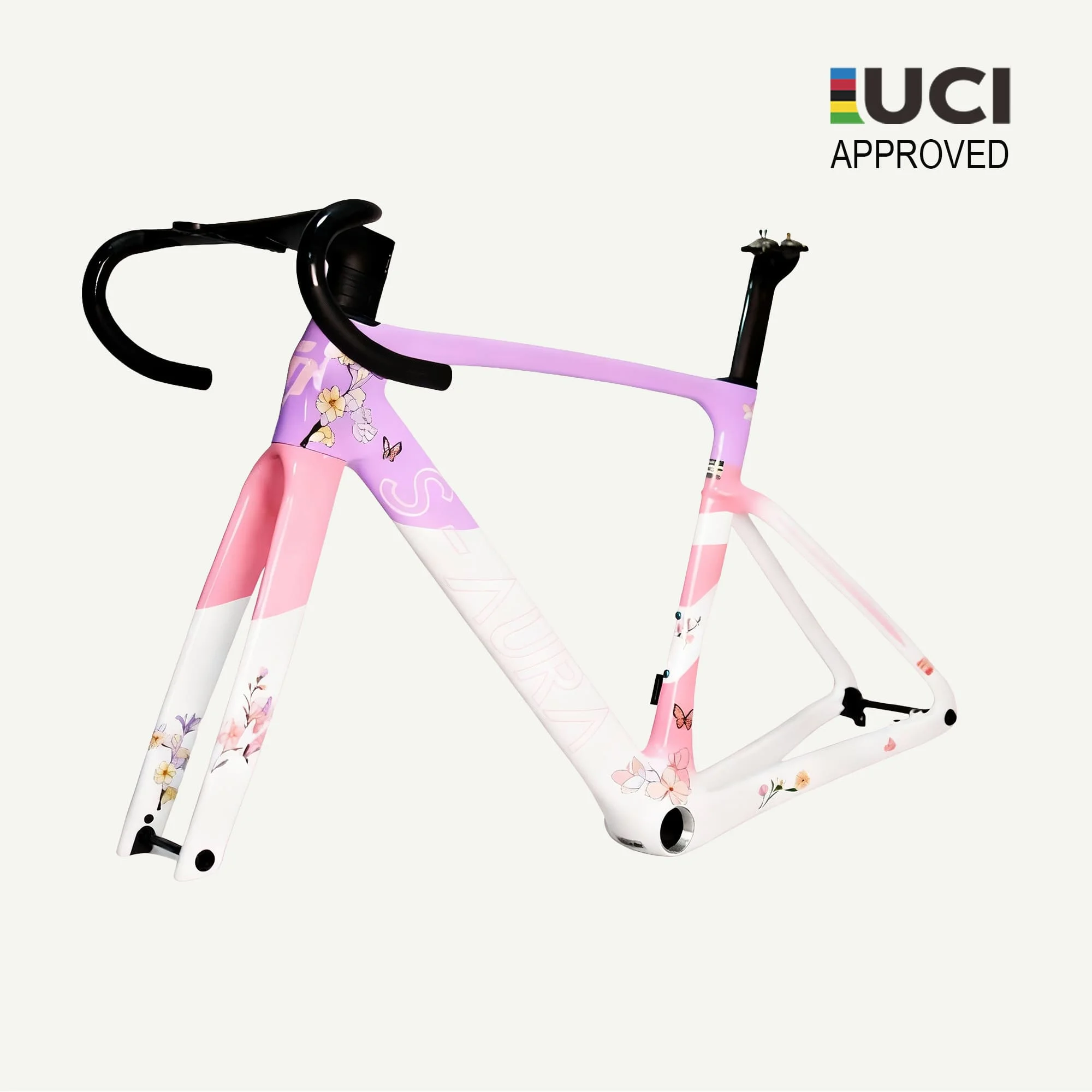 히그게 S-아우라 2026 UCI 승인 카본 로드 자전거 프레임 레이스 자전거 카본 프레임 무료 배송
