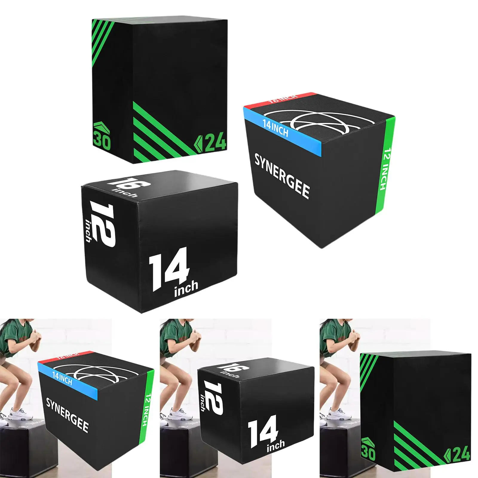Multifunctional Soft Plyo Box Non Slip PVC Jumping Agility Equipment for Home Workout and Strength