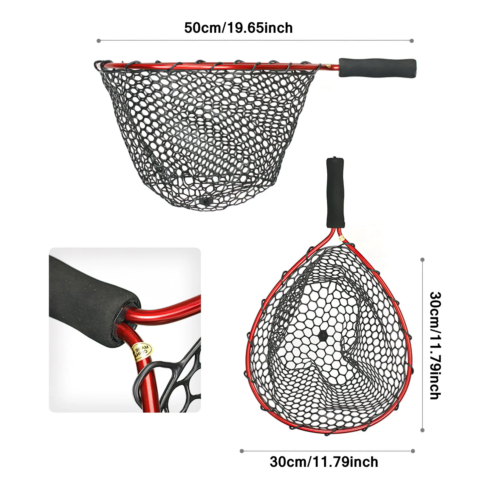 Fishing Net Pocket Single Section Outdoor Fishing Net Portable Handheld  Fishing Dip Net Landing Net For Outdoor Fishing Sea