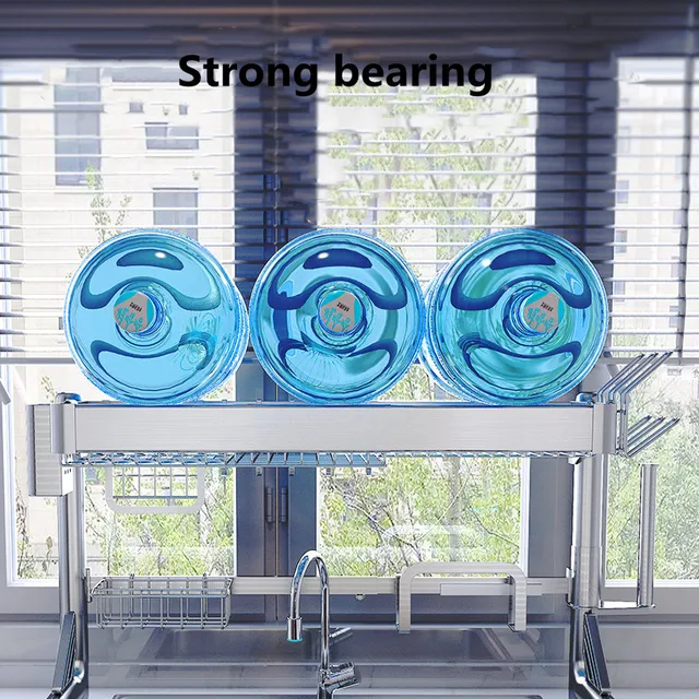 안정적이고 조절 가능하며 내구성 있는 주방 수저 보관 랙