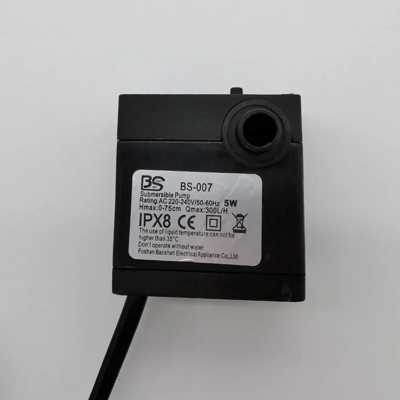 Aquarium Water Pump 1Pcs Ac 220V 5W EU Plug Submersible Ipx8 Level Waterproof Fountain Air Fish Pond Waterfall