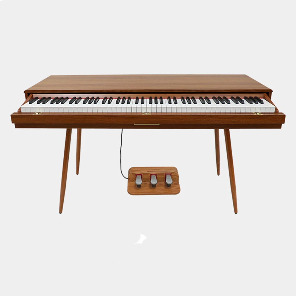 Wood Drawer Digital Piano 88 Fully Weighted Keys Keyboard with Triple  Pedal,Metal Stands,French Dream Sound Source