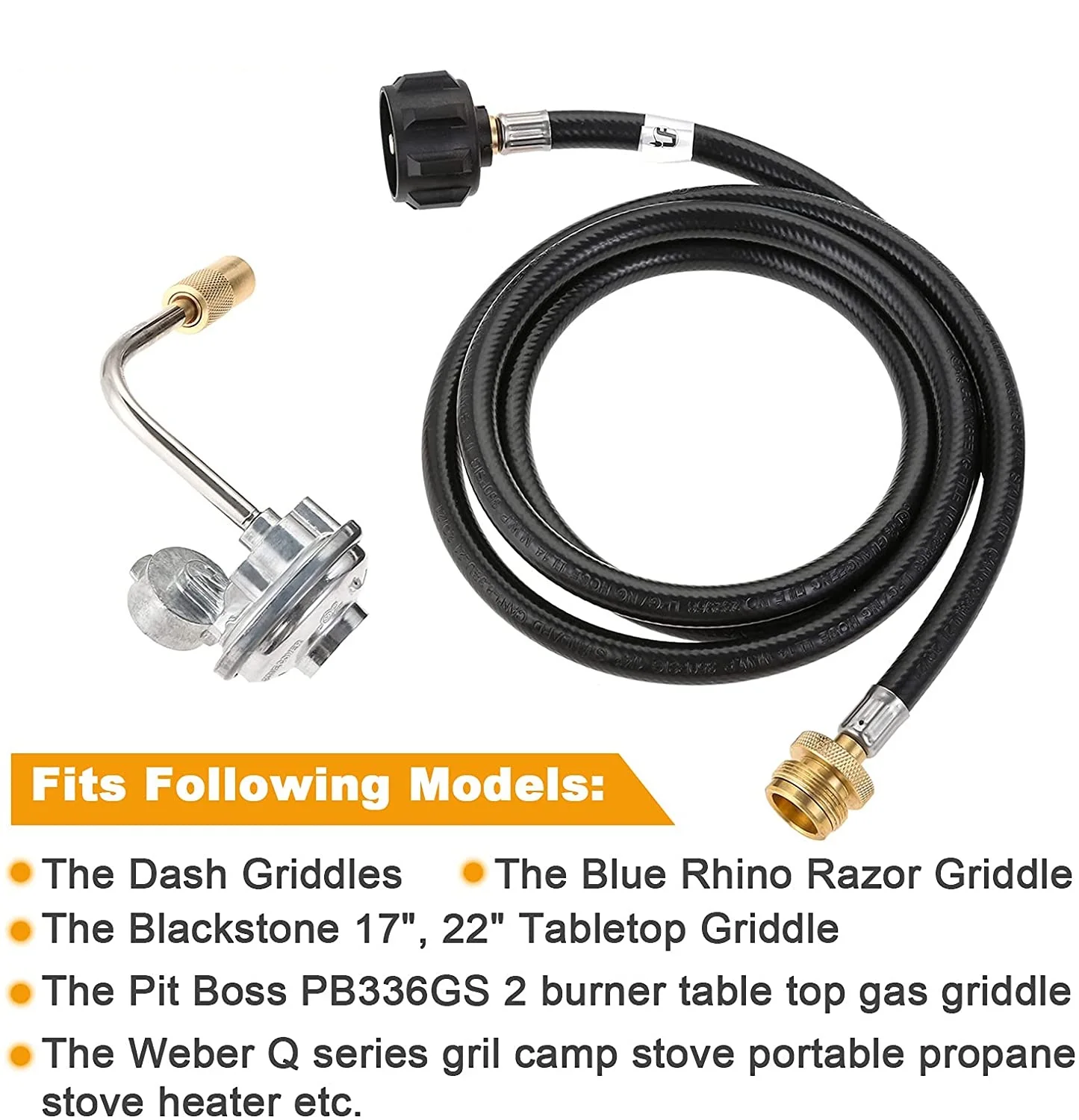 Grill Connectors & Hoses Patio, Lawn & Garden X Home 12 Feet Propane Tank Adapter Hose Assembly