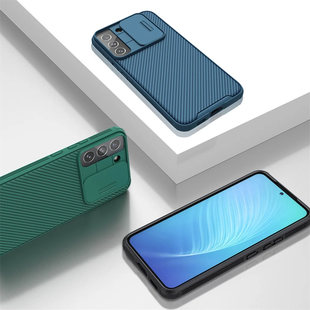 NILLKIN For Samsung Galaxy S22 / S21 Plus / Ultra Case CamShield Pro TPU PC Slide Camera Cover For Samsung Galaxy S22 S21 Ultra 3