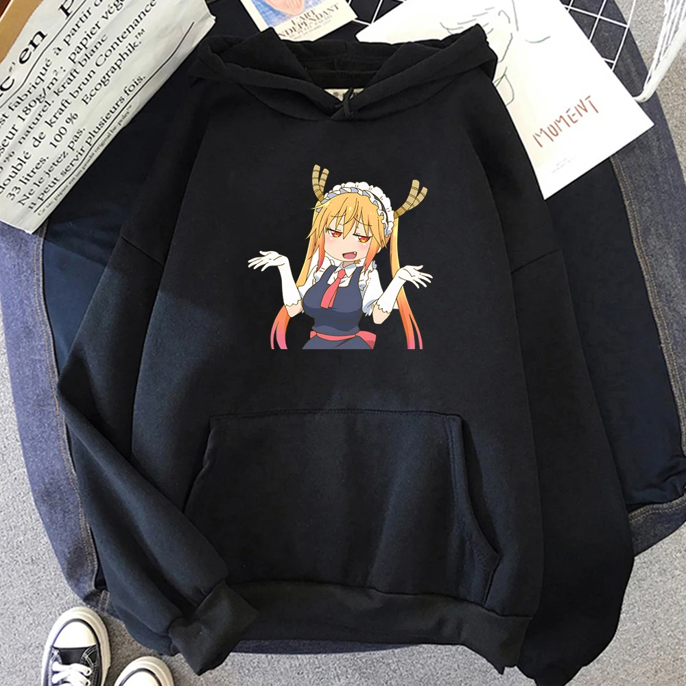 

Miss Kobayashi's Dragon Maid S Tooru Anime Hoodie Fashion Cartoon Sweatwear Couple Sweatshirt Casual Four Seasons Men/women Soft