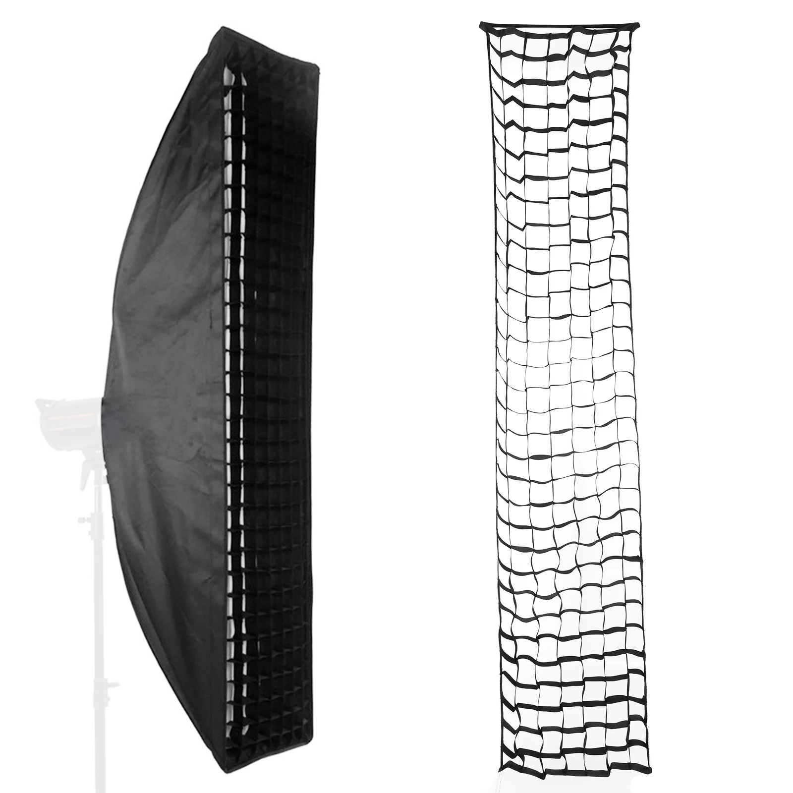 35 X 160cm 직사각형 소프트박스 허니컴 그리드 스튜디오 스트로브 사진 촬영용 메쉬 네트