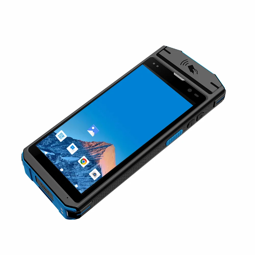 Kcosit K58 Handheld UHF Rfid Reader Android 13.0 Barcode Scanner Industrial PDA with Fingeprint Reader QR Code Mobile Computer
