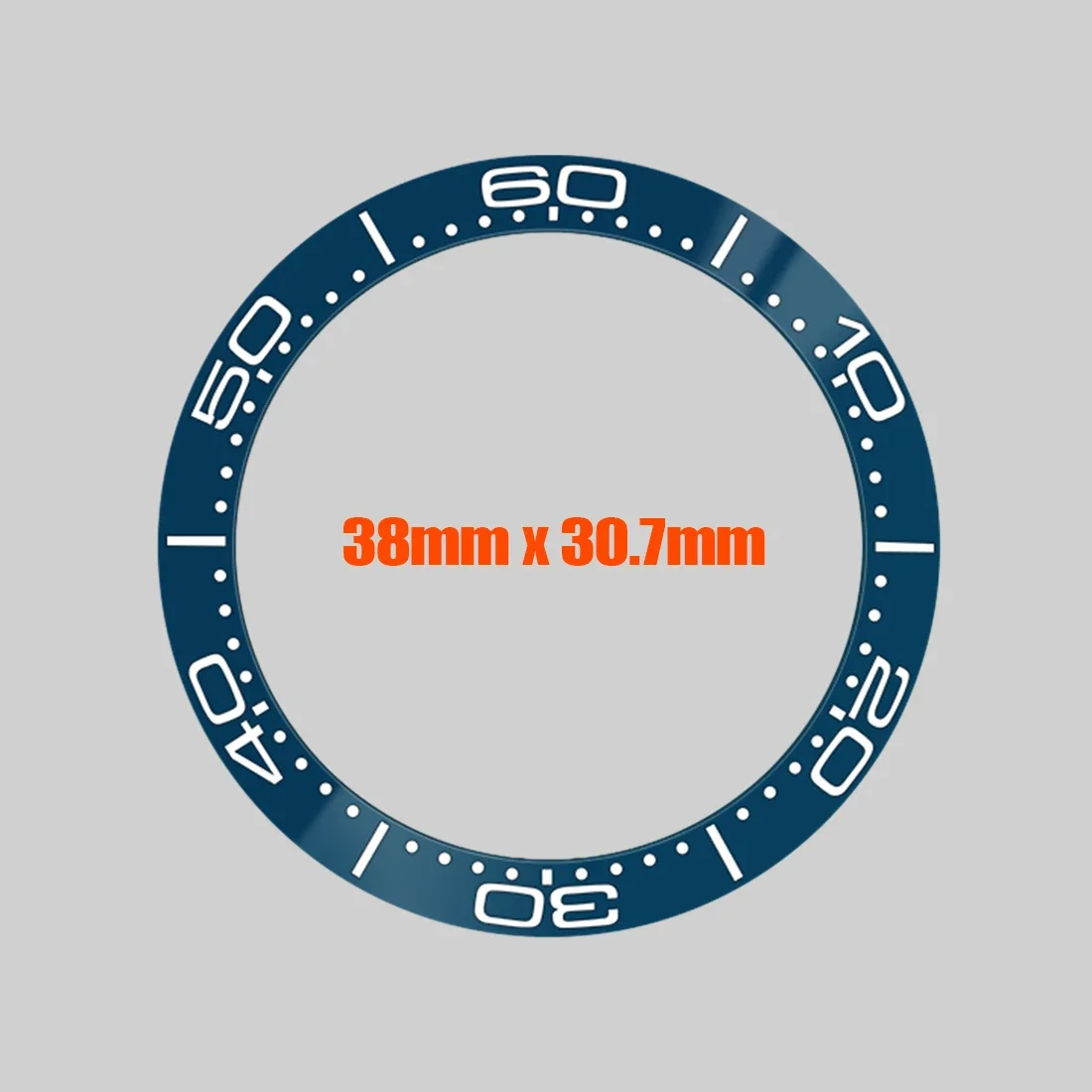 38mmx30.7mm Seamaster Ceramic Bezel Insert Fit for Sub SRPD Seamaster 300 Watch Case 60 min index Curved Bezel Ring Parts