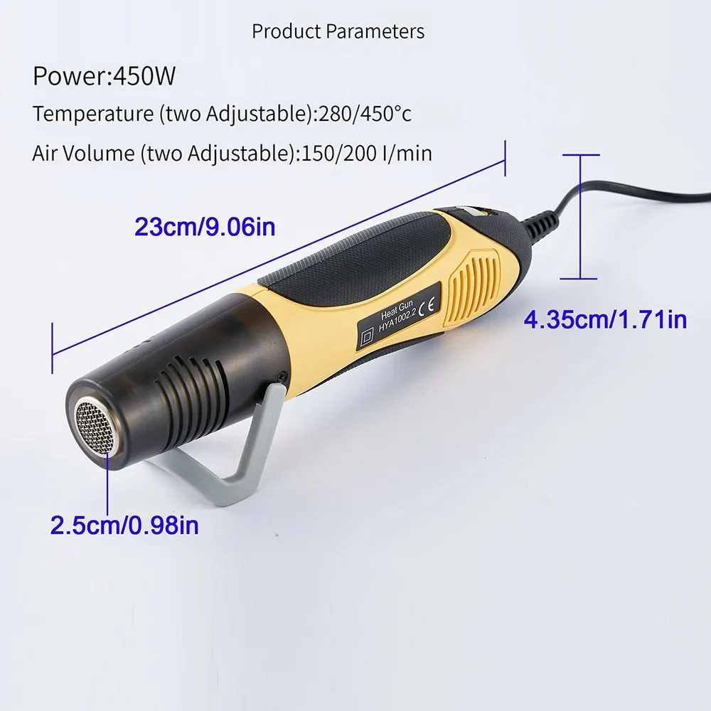 Hot Air Gun 164/530/1060PCS Heat Shrink Tubing kit 2:1 Shrinkable Wire Shrinking Wrap Wire Connect Cover Cable Repair Protection Hot Air Gun