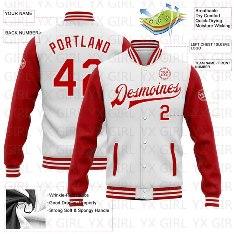 Custom White Gold-Black Bomber Full-Snap Varsity Letterman Two Tone Jacket