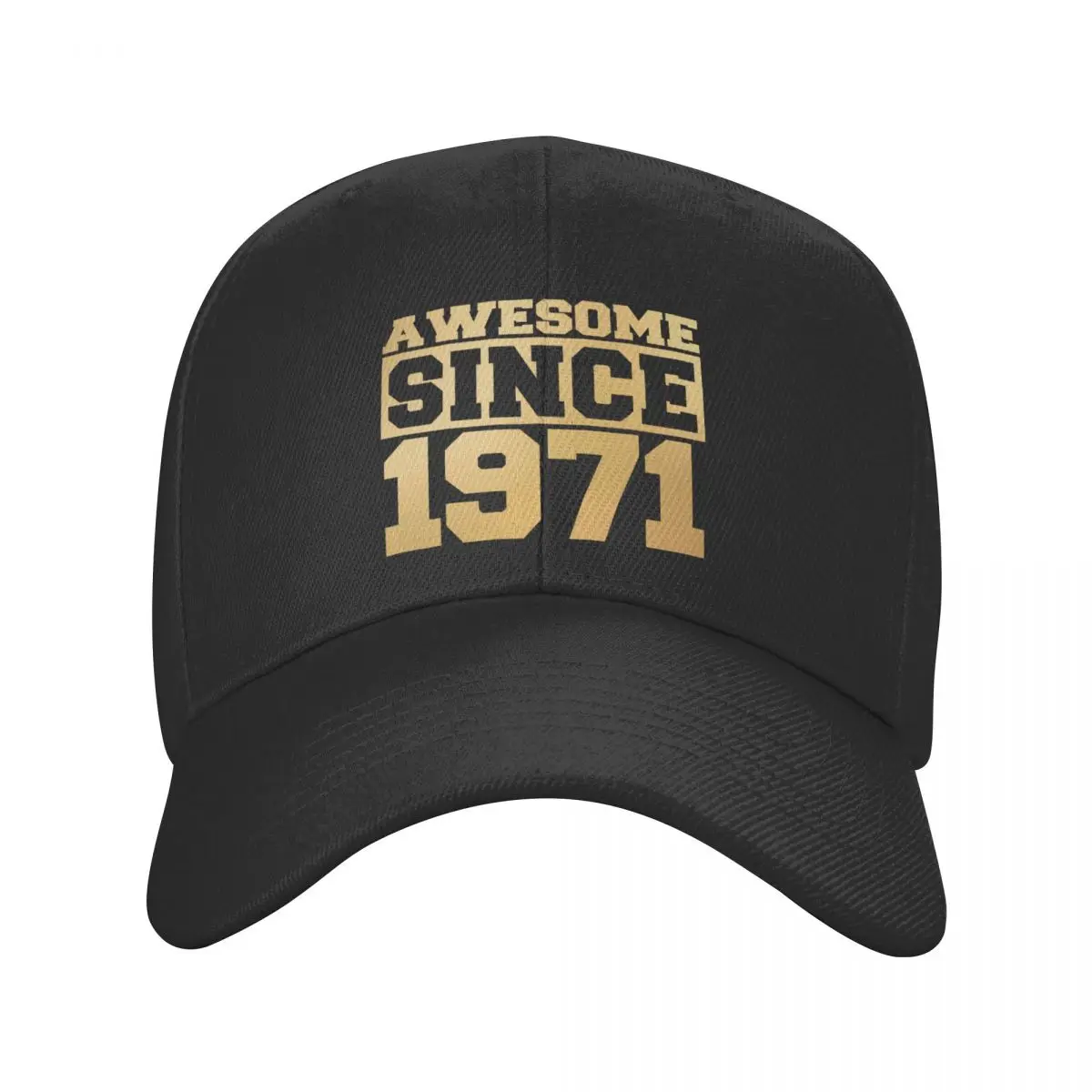 

Custom Awesome Since 1971 Baseball Cap for Men Women Breathable Trucker Hat Sports