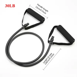 Enhanced Resistance Bands with Handles - Premium Exercise Bands for Strength Training and Home Workouts (Black)