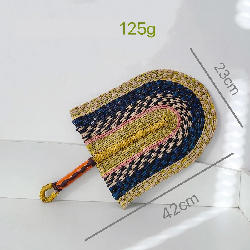 Éventail En Paille Colorée Tissé à La Main, Pendentif, Salon, Chambre à Coucher, Mur, Exposition, Décoration De Ixde Mariage, Artisanat, Géré, Nouveau