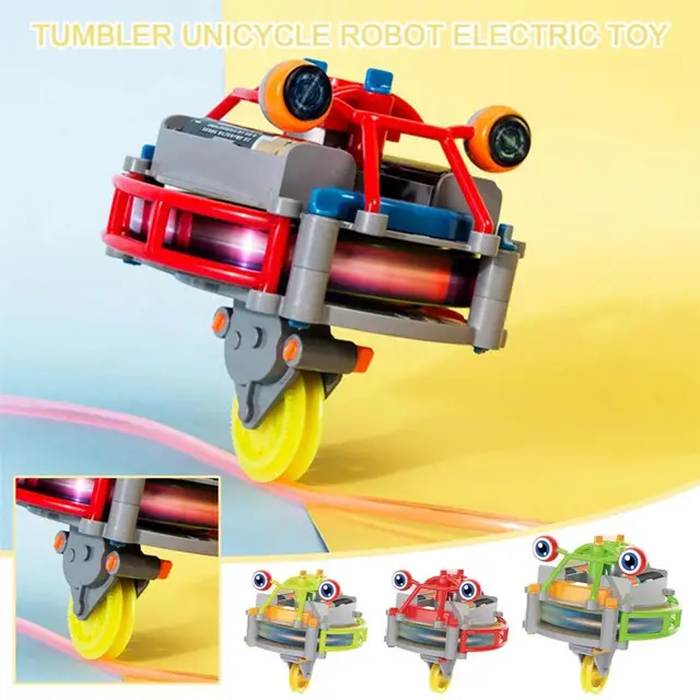 Magic Tumbler Gyro Unicycle Robot Tightrope Walker Balance Car Models Kids Fidget Toy Self balancing Luminous