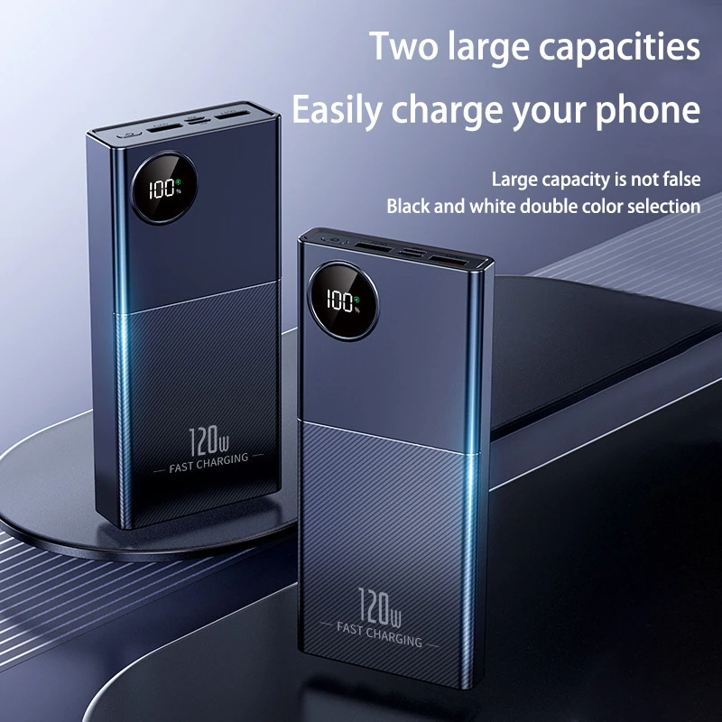 50000 mAh Fast Charging Power Bank Large Capacity Portable 66W Chargers With Four Cable Power Banks  External Battery For Xiaomi 4