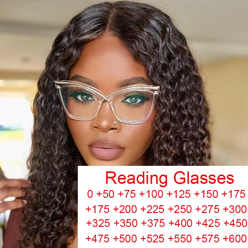 thumbnail interactive-video image 1 of Women's Oversized Cat Eye Glasses – Clear Lens, Pink Metal/Plastic Frame, Fashion Statement 1 of 11