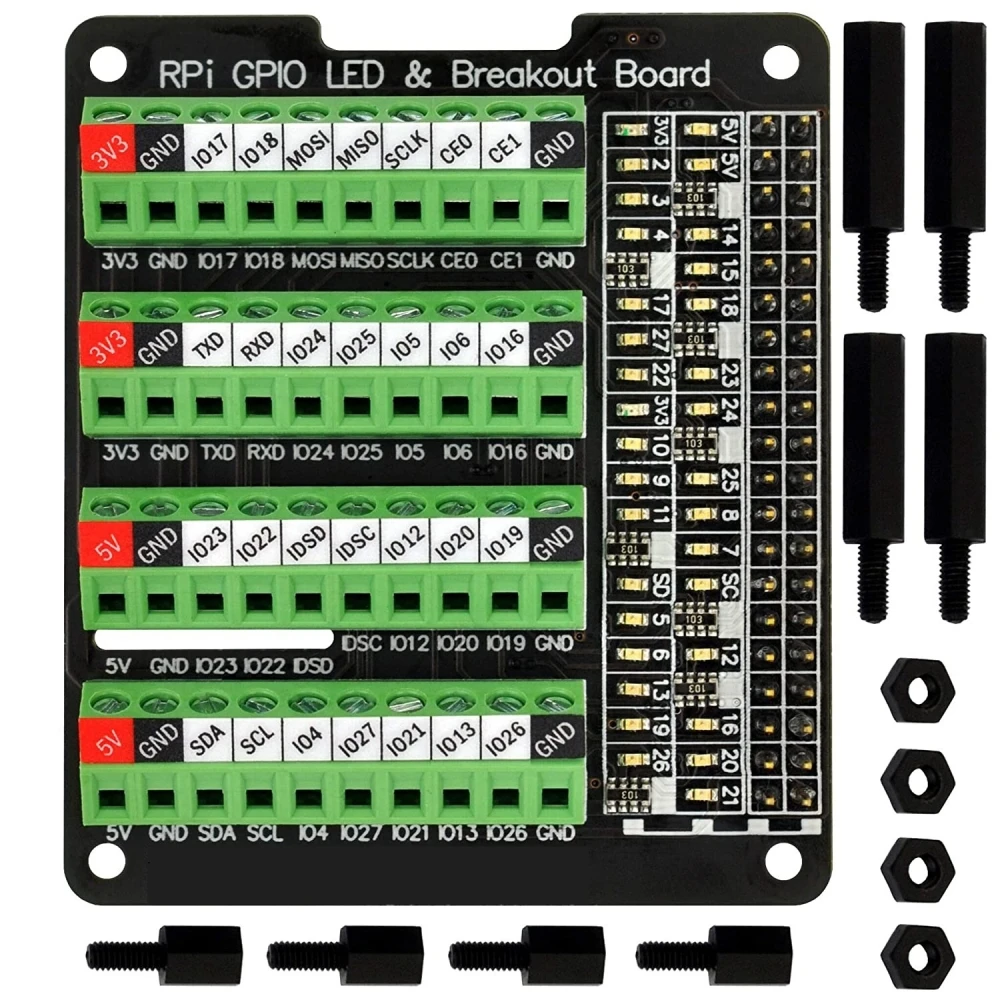 burst caps blocos terminais para raspberry pi a 3a b 2b 3b 4b 01