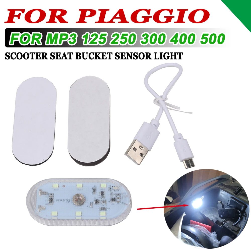 Per Piaggio Mp3 250 Mp3 300 Mp3 400 Mp3 500 Mp3 2022 2023 Accessori Moto Wireless Portatile Scooter Secchio Luce Notturna